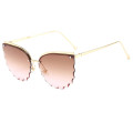 2020 New Fashion Sunglasses For Men And Women Trendy Rimless Multicolor Cat Eye Sunglasses